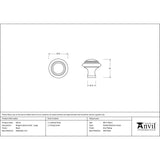 From The Anvil Cabinet Hardware Black / Cabinet Knobs / Large From The Anvil - Black Ringed Cabinet Knob - Large