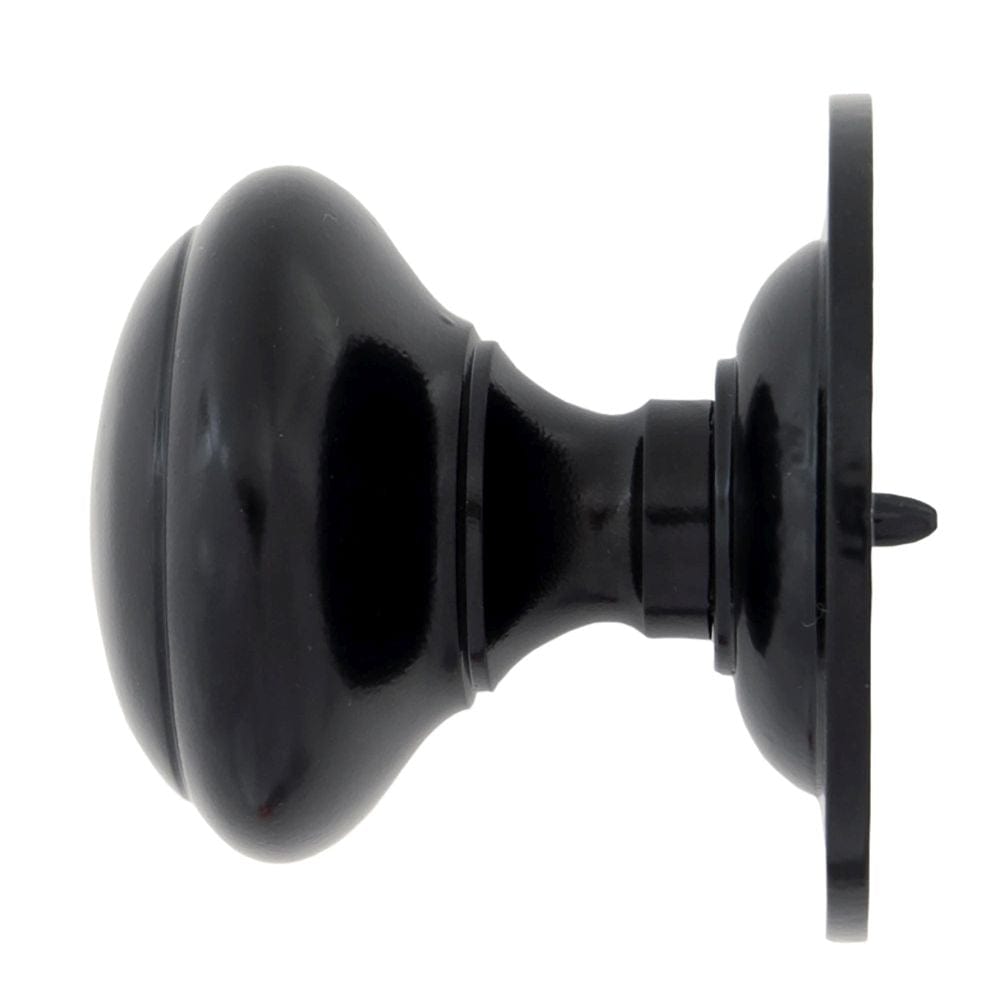 From The Anvil Door Furniture Black / Round Centre Door Knob From The Anvil - Black Round Centre Door Knob