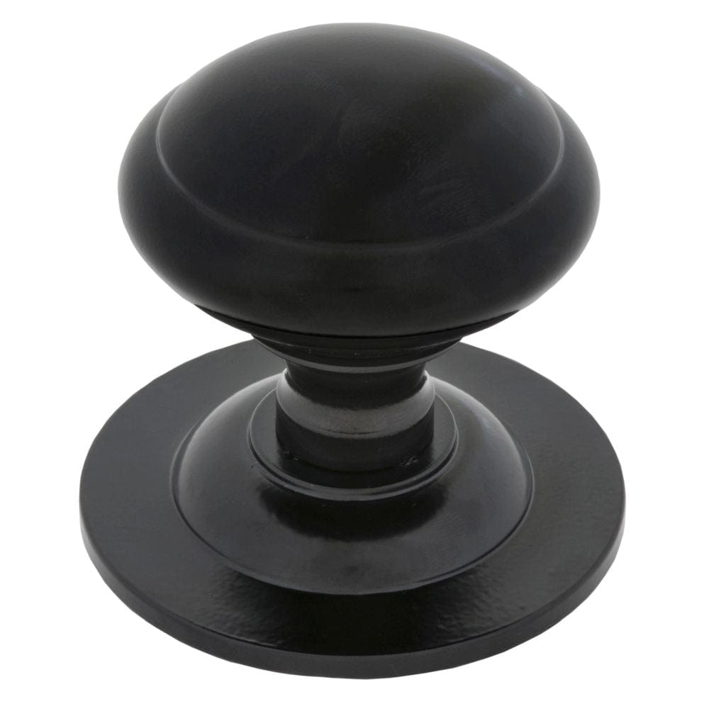 From The Anvil Door Furniture Black / Round Centre Door Knob From The Anvil - Black Round Centre Door Knob
