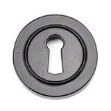 From The Anvil Door Furniture Black / Mortice Key Profile Escutcheons From The Anvil - Black Round Escutcheon (Plain)