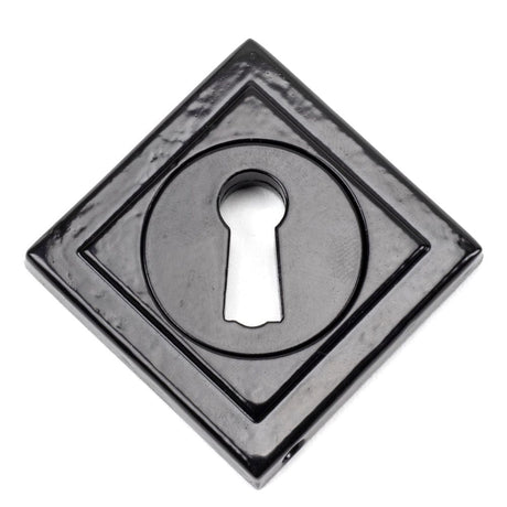 From The Anvil Door Furniture Black / Mortice Key Profile Escutcheons From The Anvil - Black Round Escutcheon (Square)