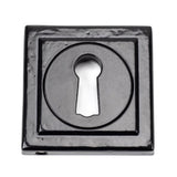 From The Anvil Door Furniture Black / Mortice Key Profile Escutcheons From The Anvil - Black Round Escutcheon (Square)
