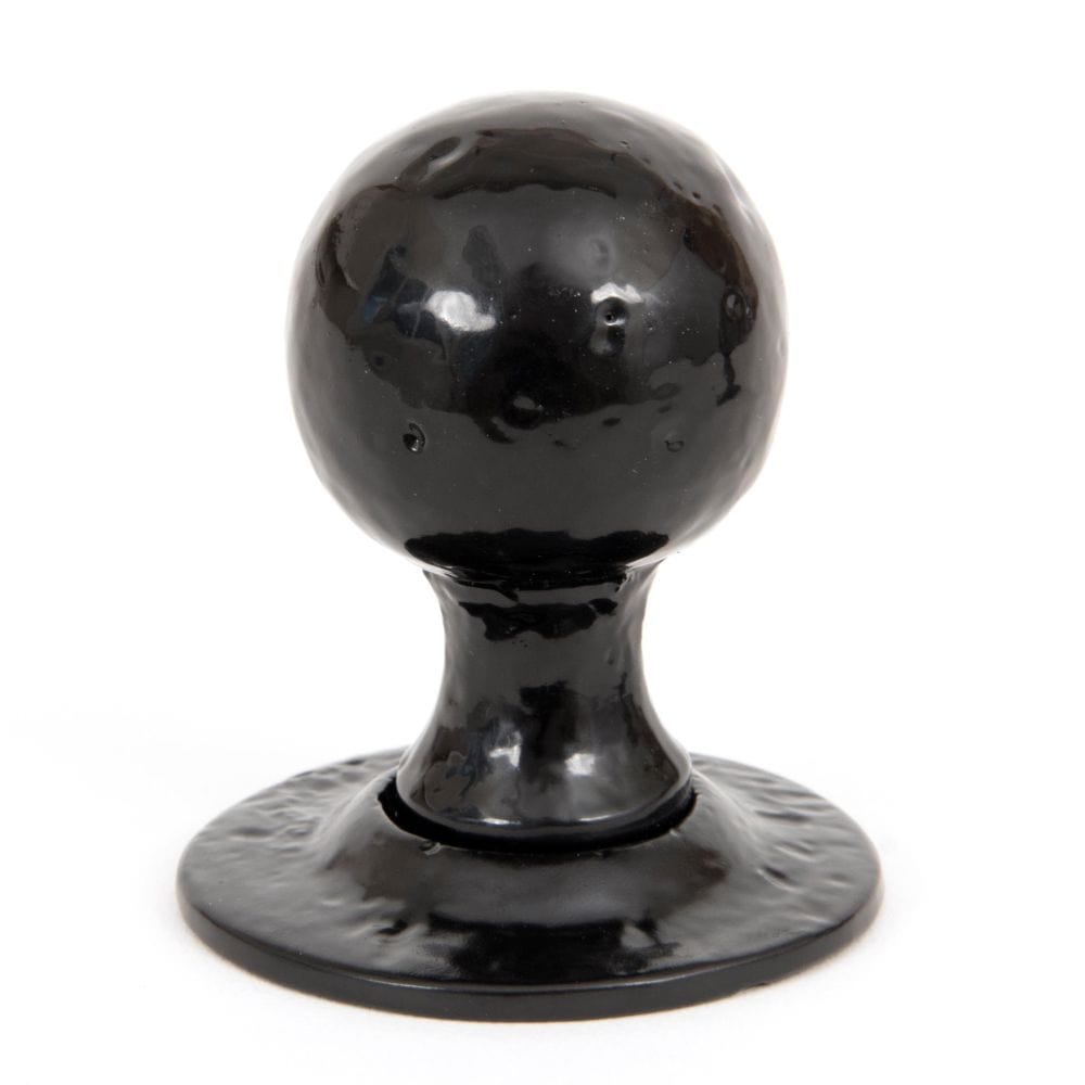 From The Anvil Door Furniture Black / Mortice/Rim Knobs From The Anvil - Black Round Mortice/Rim Knob Set