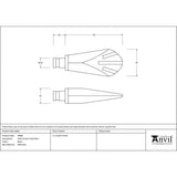 From The Anvil Accessories Black / Finials From The Anvil - Black Shell Curtain Finial (pair)