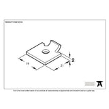 From The Anvil Accessories Black / Bookcase Studs From The Anvil - Black Single Stud for Flat Black Bookcase Strip