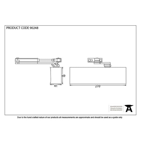From The Anvil Door Furniture Black / Door Closers / Size 2-5 From The Anvil - Black Size 2-5 Door Closer & Cover
