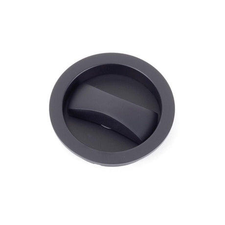 From The Anvil Door Furniture Black / Round Flush Pull (Privacy) From The Anvil - Black Sliding/Pocket Door Locking Kit