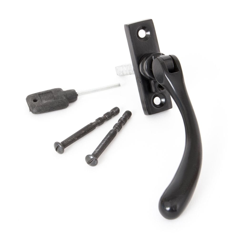 From The Anvil Window Furniture Black / Left Hand / Yes From The Anvil - Black Slim Peardrop Espag - LH