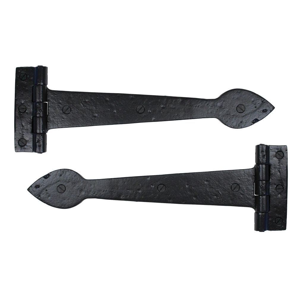 From The Anvil Hinges Black / Tee Hinges / 12" (304mm) From The Anvil - Black Smooth 12" Cast T Hinge (pair)