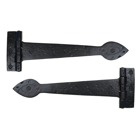 From The Anvil Hinges Black / Tee Hinges / 12" (304mm) From The Anvil - Black Smooth 12" Cast T Hinge (pair)