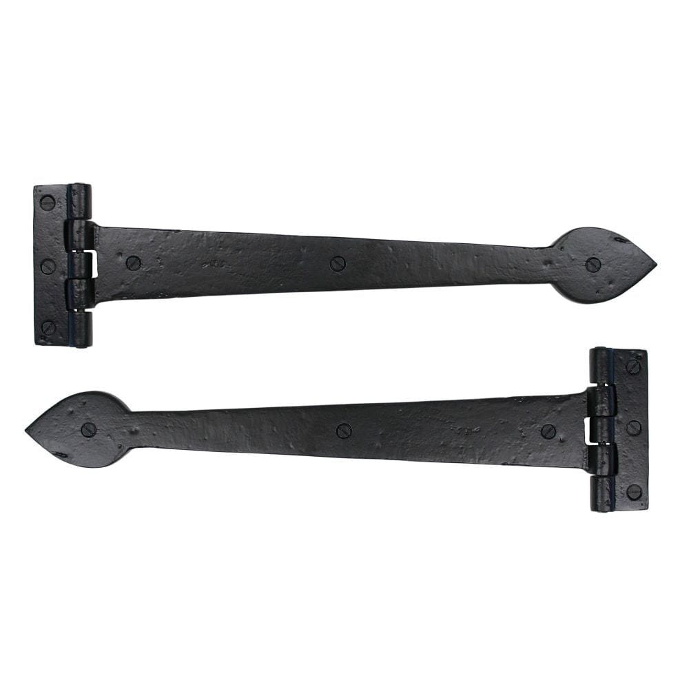From The Anvil Hinges Black / Tee Hinges / 16" (406mm) From The Anvil - Black Smooth 16" Cast T Hinge (pair)