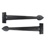 From The Anvil Hinges Black / Tee Hinges / 16" (406mm) From The Anvil - Black Smooth 16" Cast T Hinge (pair)