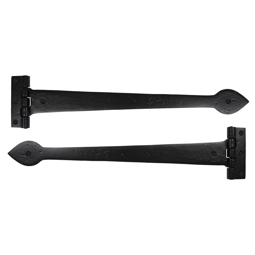 From The Anvil Hinges Black / Tee Hinges / 18" (457mm) From The Anvil - Black Smooth 18" Cast T Hinge (pair)