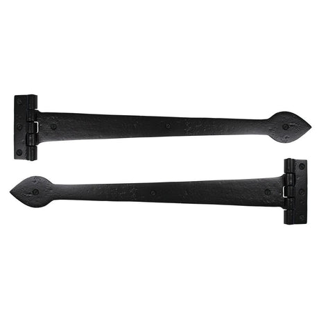 From The Anvil Hinges Black / Tee Hinges / 18" (457mm) From The Anvil - Black Smooth 18" Cast T Hinge (pair)