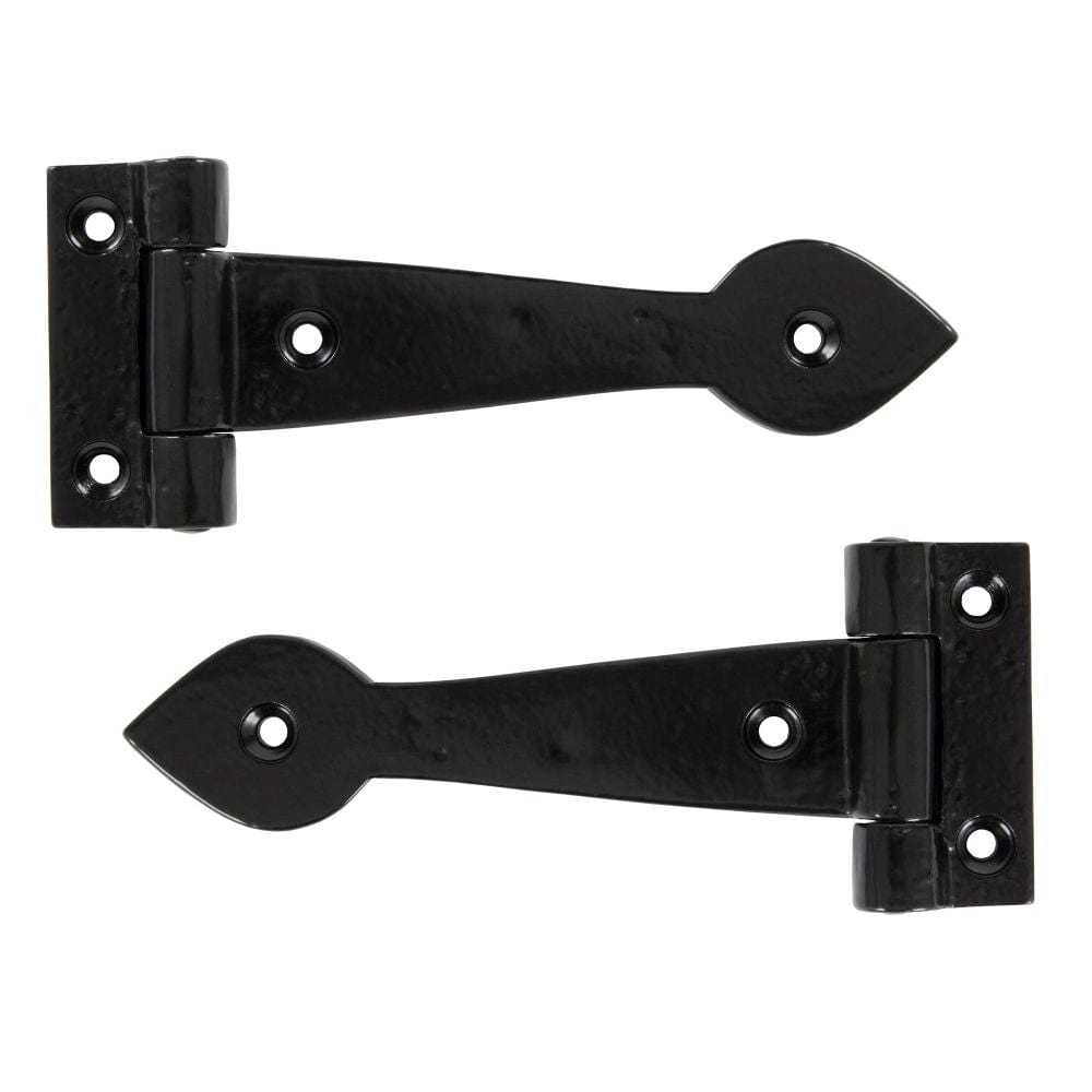 From The Anvil Hinges Black / Tee Hinges / 6" (152mm) From The Anvil - Black Smooth 6" Cast T Hinge (pair)