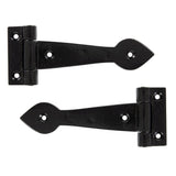 From The Anvil Hinges Black / Tee Hinges / 6" (152mm) From The Anvil - Black Smooth 6" Cast T Hinge (pair)