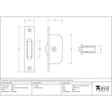 From The Anvil Window Furniture Black / Sash Pulley From The Anvil - Black Square Ended Sash Pulley 75kg