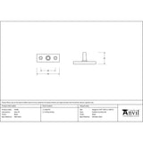From The Anvil Window Furniture Black / Casement Stay Pin From The Anvil - Black Stay Pin