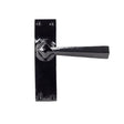 From The Anvil Door Furniture Black / Latch Handles From The Anvil - Black Straight Lever Latch Set
