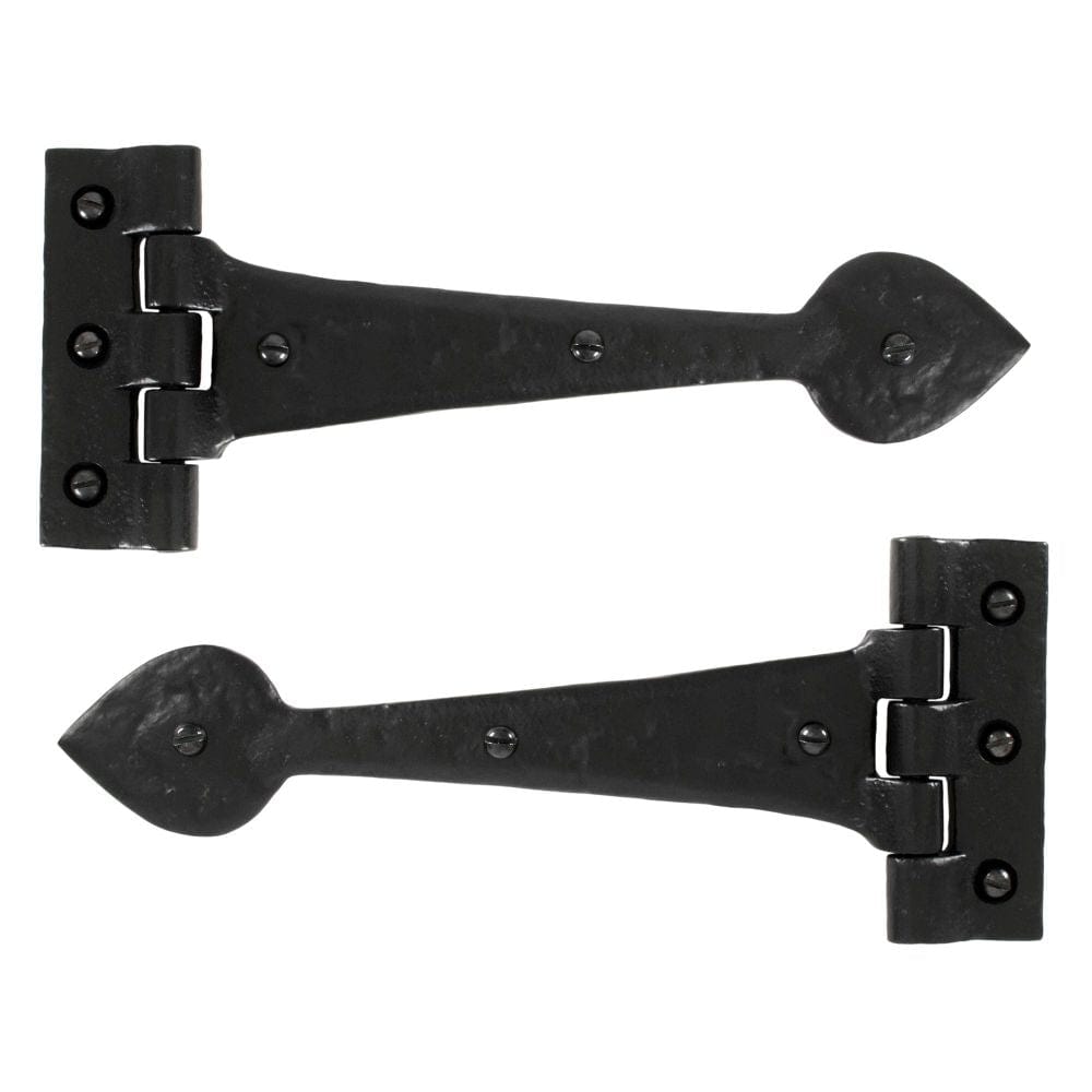 From The Anvil Hinges Black / Tee Hinges / 10.5" (267mm) From The Anvil - Black Textured 10ÃƒÆ’Ã¢â‚¬Å¡Ãƒâ€šÃ‚Â½" Cast T Hinge (pair)