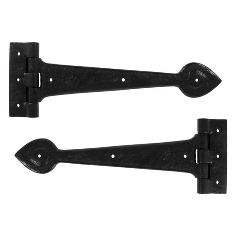 From The Anvil Hinges Black / Tee Hinges / 12" (304mm) From The Anvil - Black Textured 12" Cast T Hinge (pair)