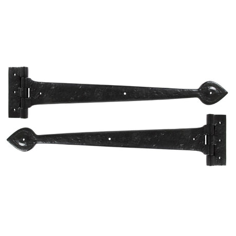 From The Anvil Hinges Black / Tee Hinges / 18" (457mm) From The Anvil - Black Textured 18" Cast T Hinge (pair)