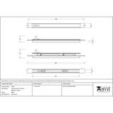 From The Anvil Window Furniture Black / Window Ventilation From The Anvil - Black Trimvent 90 Hi Lift Vent 300mm x 22mm