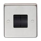 From The Anvil Electrical Black Nickel / Double 10 Amp Switch From The Anvil - BN Double 10 Amp Switch