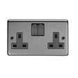 From The Anvil Electrical Black Nickel / Double 13 Amp Switched Socket From The Anvil - BN Double 13 Amp Switched Socket