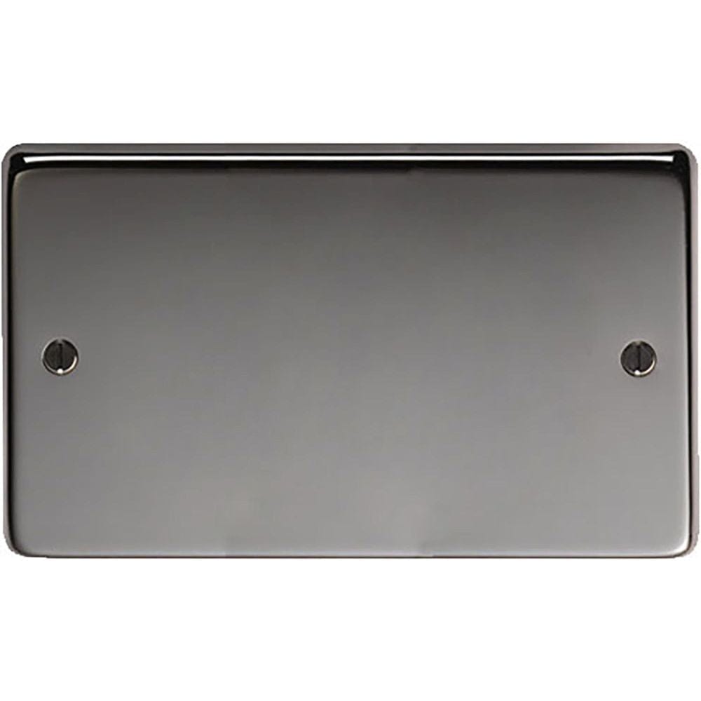 From The Anvil Electrical Black Nickel / Double Blank Plate From The Anvil - BN Double Blank Plate