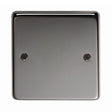 From The Anvil Electrical Black Nickel / Single Blank Plate From The Anvil - BN Single Blank Plate