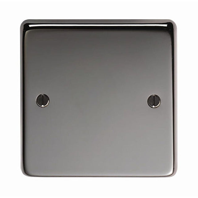 From The Anvil Electrical Black Nickel / Single Blank Plate From The Anvil - BN Single Blank Plate