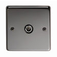 From The Anvil Electrical Black Nickel / TV From The Anvil - BN Single TV Socket