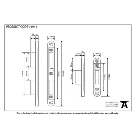 From The Anvil Locks & Latches BZP / Multi-Point Locks From The Anvil - Bright Zinc Plated Espag Plain Keep Set