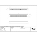 From The Anvil Window Furniture Brown / Window Ventilation From The Anvil - Brown HF Canopy 441mm x 24mm