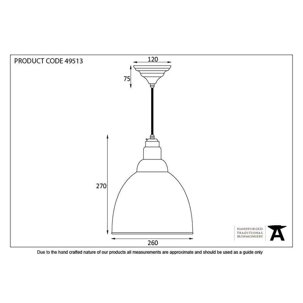 From The Anvil Electrical Burnished / Ceiling Pendants From The Anvil - Burnished Brindley Pendant