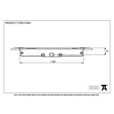 From The Anvil Locks & Latches BZP / Multi-Point Locks From The Anvil - BZP Excal - Gearbox 25mm Backset (No Claws)