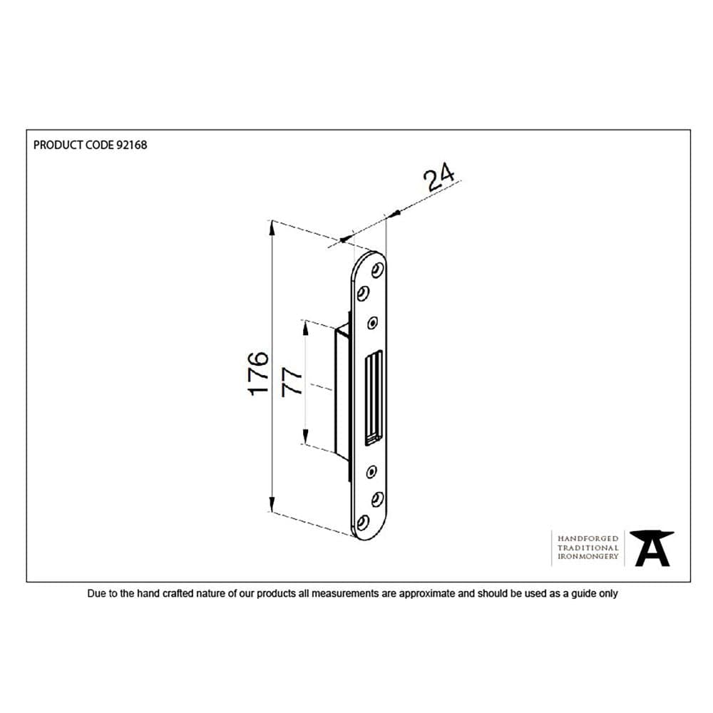 From The Anvil Locks & Latches BZP / Standard Hook Keep From The Anvil - BZP Winkhaus Standard Hook Keep