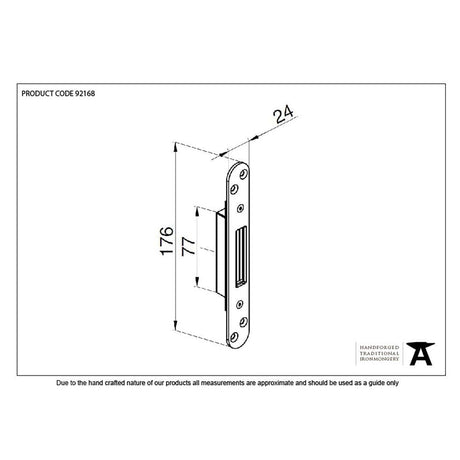 From The Anvil Locks & Latches BZP / Standard Hook Keep From The Anvil - BZP Winkhaus Standard Hook Keep