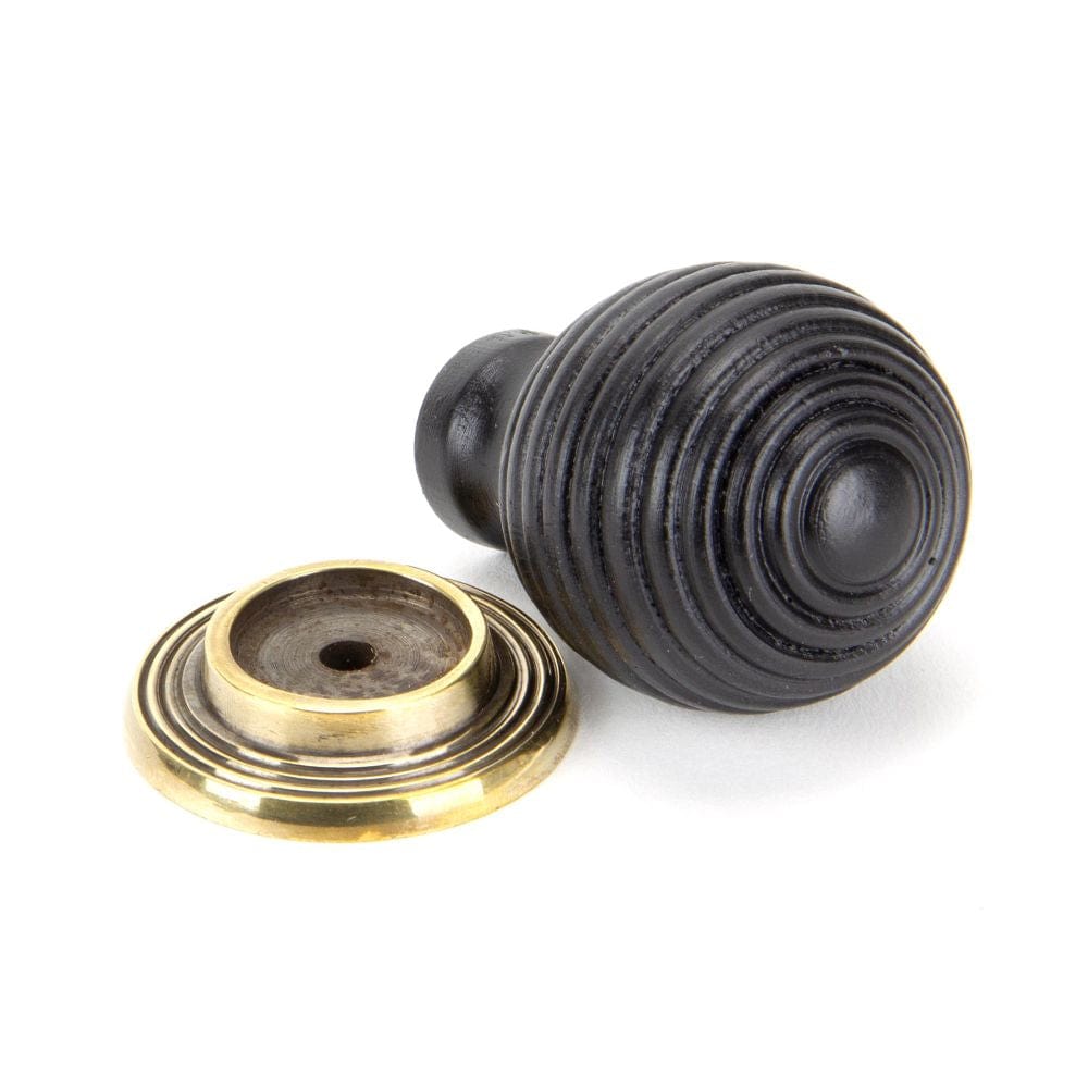 From The Anvil Cabinet Hardware Ebony / Cabinet Knobs / 38mm Dia. From The Anvil - Ebony and AB Beehive Cabinet Knob 38mm