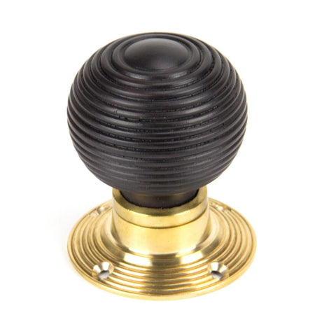 From The Anvil Door Furniture Ebony / Mortice/Rim Knobs From The Anvil - Ebony and PB Cottage Mortice/Rim Knob Set - Small