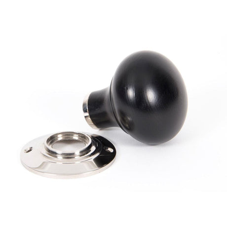 From The Anvil Door Furniture Ebony / Mortice/Rim Knobs From The Anvil - Ebony and PN Bun Mortice/Rim Knob Set