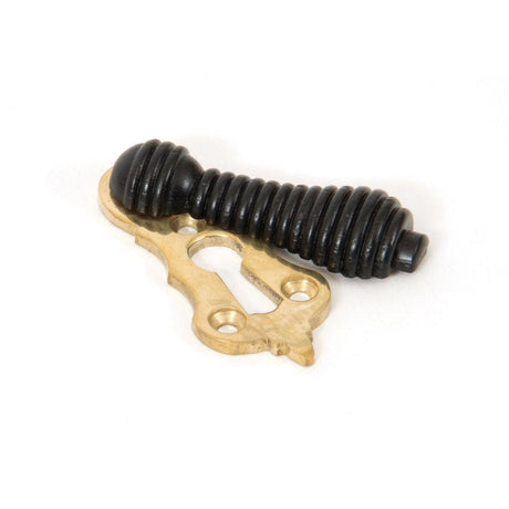 From The Anvil Door Furniture Ebony / Mortice Key Profile Escutcheons From The Anvil - Ebony Beehive Escutcheon