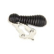 From The Anvil Door Furniture Ebony / Mortice Key Profile Escutcheons From The Anvil - Ebony & Polished Nickel Beehive Escutcheon
