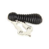 From The Anvil Door Furniture Ebony / Mortice Key Profile Escutcheons From The Anvil - Ebony & Polished Nickel Beehive Escutcheon
