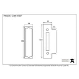 From The Anvil Locks & Latches Electro Brass / Rebate Sets From The Anvil - Electro Brassed Ãƒâ€šÃ‚Â½" Rebate Kit For 91073
