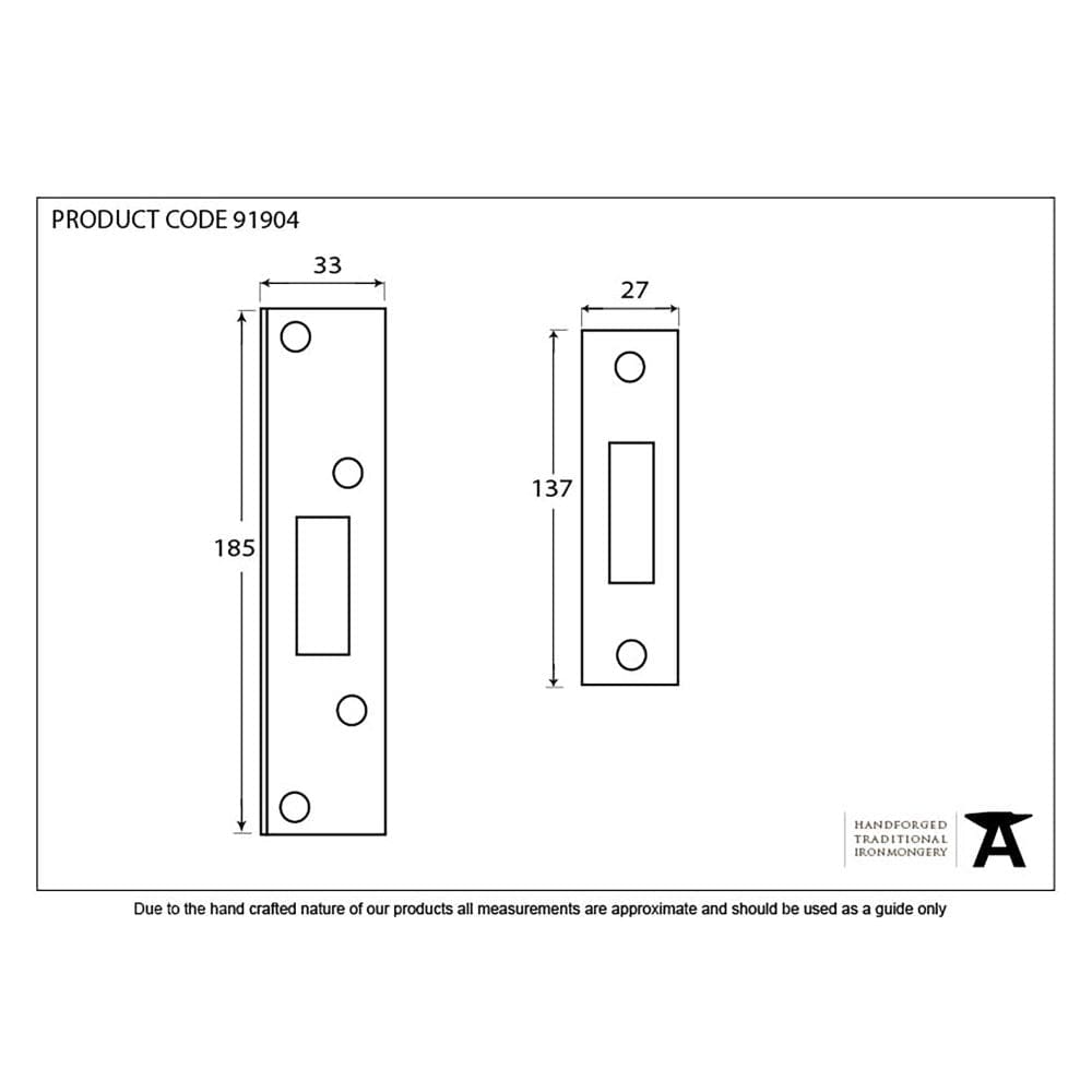 From The Anvil Locks & Latches Electro Brass / Deadlock Rebate Sets From The Anvil - Electro Brassed Ãƒâ€šÃ‚Â½" Rebate Kit for Deadlock