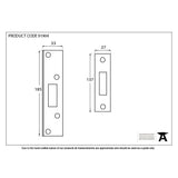 From The Anvil Locks & Latches Electro Brass / Deadlock Rebate Sets From The Anvil - Electro Brassed Ãƒâ€šÃ‚Â½" Rebate Kit for Deadlock