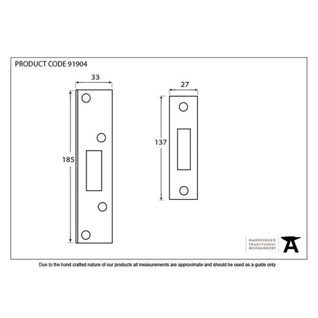 From The Anvil Locks & Latches Electro Brass / Deadlock Rebate Sets From The Anvil - Electro Brassed Ãƒâ€šÃ‚Â½" Rebate Kit for Deadlock