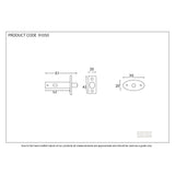 From The Anvil Locks & Latches Electro Brass / Rack Bolt From The Anvil - Electro Brassed Security Door Bolt